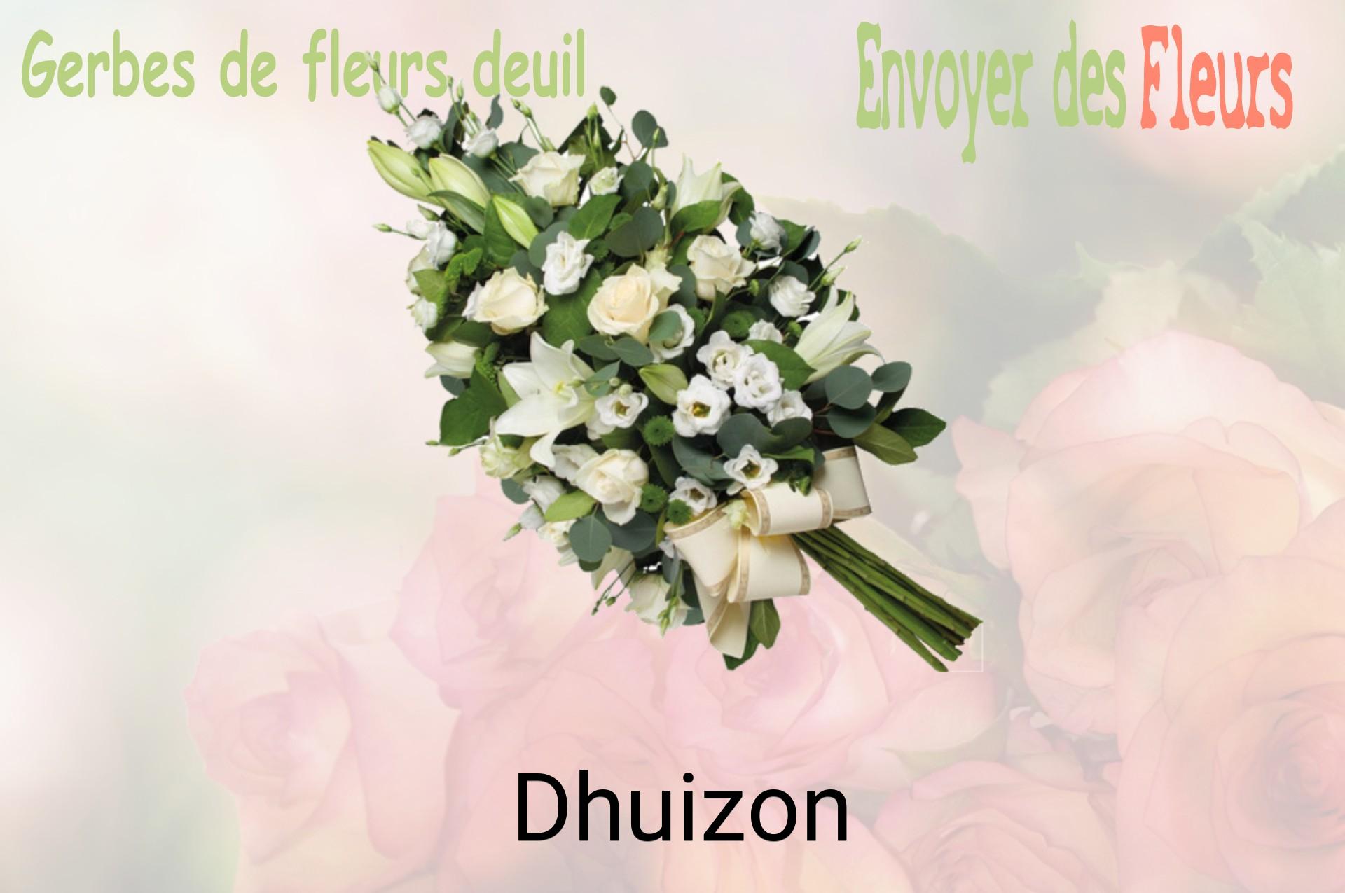 Gerbe de fleurs de deuil livrée à Dhuizon